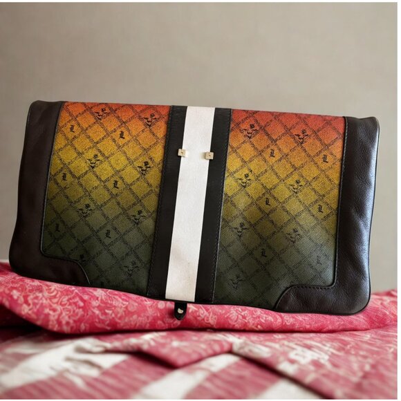 L.A.M.B. by Gwen Stefani Rasta Carlisle Clutch | Rare Iconic - Picture 3 of 6